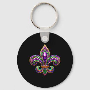 Fleur-de-lis Mardi Gras Symbol Karnevalsparade Cos Schlüsselanhänger