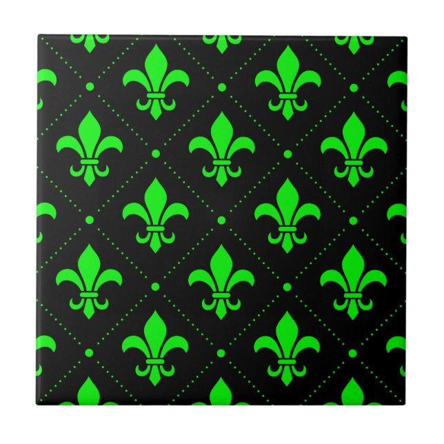 Fleur-de-Lis-Muster Fliese (Vorderseite)