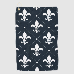 Fleur-de-Lis-Muster Golfhandtuch