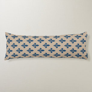 Fleur-de-Lis-Muster, königliches Französisch Blau  Seitenschläferkissen