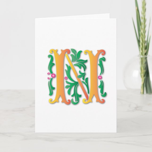 Fleur-de-lis-N-Monogramm (Vorderseite)