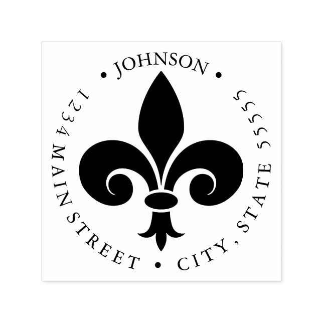 Fleur-de-lis Permastempel (Design)