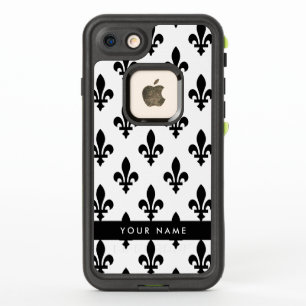 Fleur de Lis, Schwarz auf Weiß, Schwarz, Ihr Name