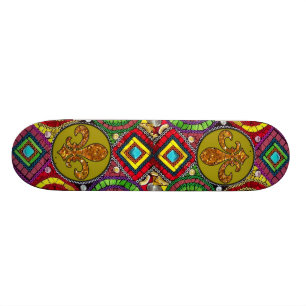 Fleur De Lis Skateboard abstrait la