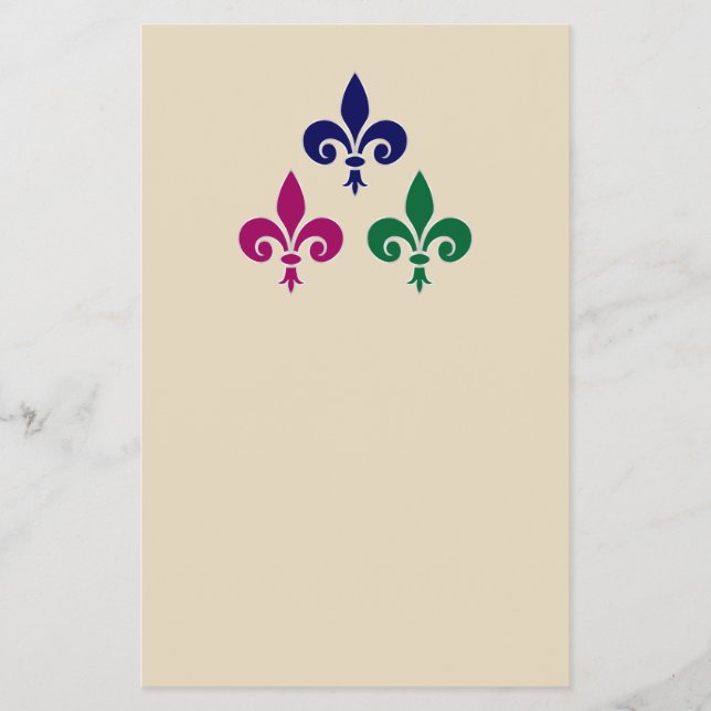 Fleur-de-lis-Symbole Flyer (Vorne)