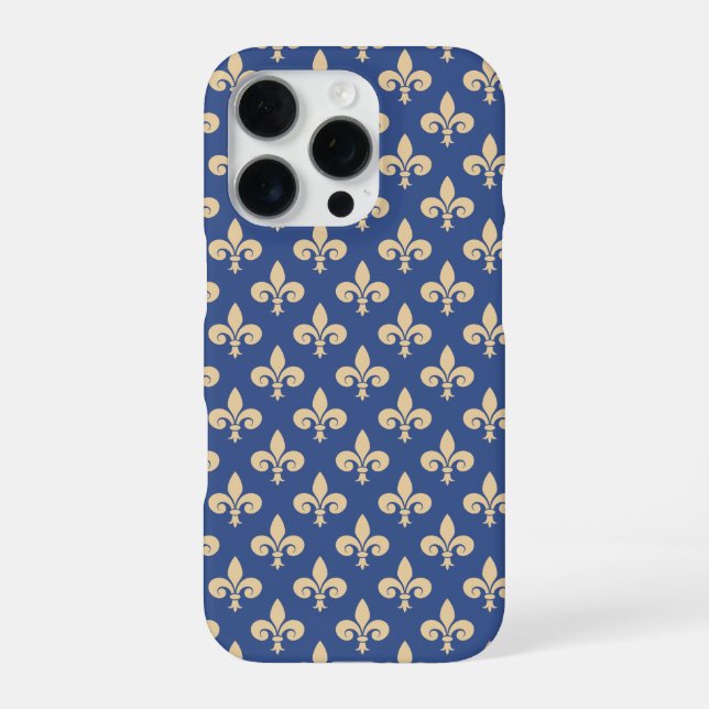 Fleur-de-lis-Symbole iPhone 16 Pro Hülle (Rückseite)