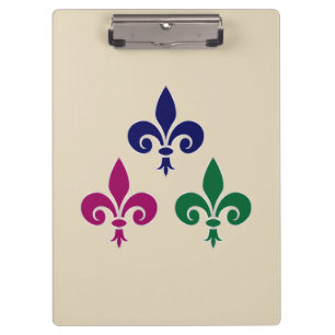 Fleur-de-lis-Symbole Klemmbrett