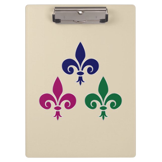 Fleur-de-lis-Symbole Klemmbrett (Vorderseite)