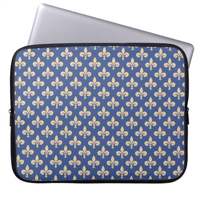 Fleur-de-lis-Symbole Laptopschutzhülle (Vorderseite)