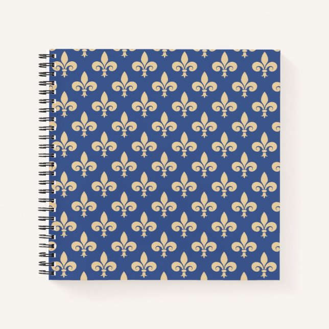 Fleur-de-lis-Symbole Notizbuch (Vorderseite)