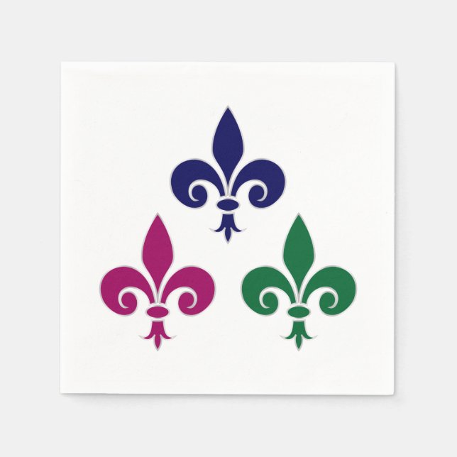 Fleur-de-lis-Symbole Serviette (Vorderseite)