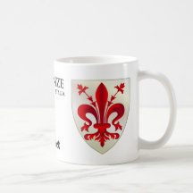 Fleur de lis tasse de café de Florence, Italie |