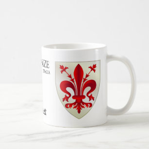Fleur de lis tasse de café de Florence, Italie  