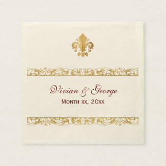 Fleur-de-lis Themed Design Serviette