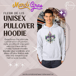 Fleur-de-lis Unisex Pullover Hoodie