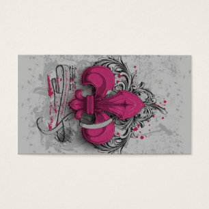 Fleur de lis vintage effet de grunge en métal ros