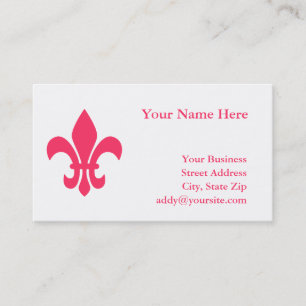 Fleur de Lis Visitenkarte