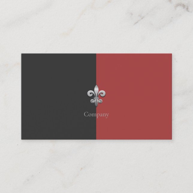 Fleur De Lis Visitenkarte (Vorderseite)