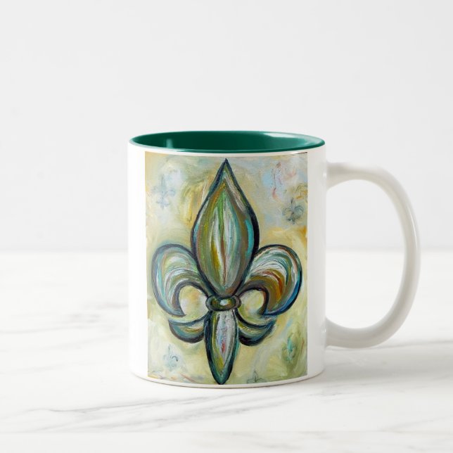 fleur_de_lis zweifarbige tasse (Rechts)