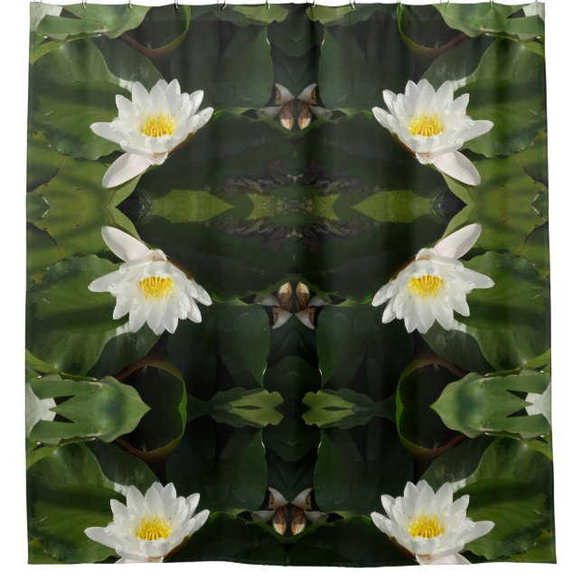 Fleur de Lotus Blanc Photo Douche rideau (Devant)