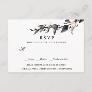 Fleur de lune   MARIAGE RSVP REPAS CHOIX