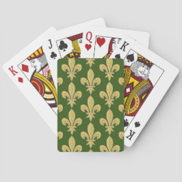 Fleur de Lys auf Farbfeldradskarten Spielkarten
