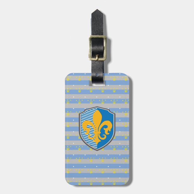 Fleur-de-lys Gepäckanhänger (Vorderseite vertikal)