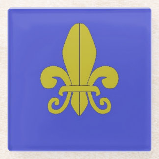 Fleur de Lys Glasuntersetzer