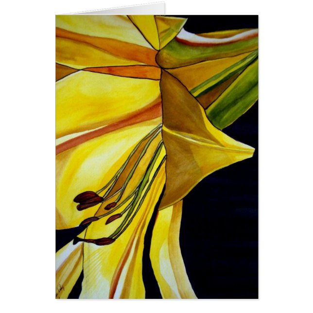 Fleur de lys jaune doré (Devant)