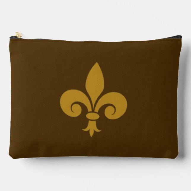 Fleur de Lys Large Accessory Pouch Zubehörtasche (Vorderseite)