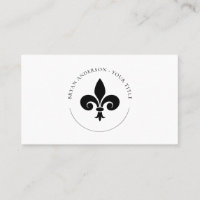 FLEUR DE LYS Logo-Visitenkarte