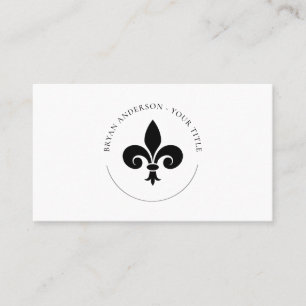 FLEUR DE LYS Logo-Visitenkarte Visitenkarte