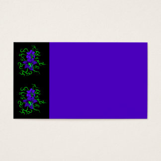 fleur de lys violet sur noir