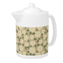 Fleur de marguerite vintage en vert sauge et crème