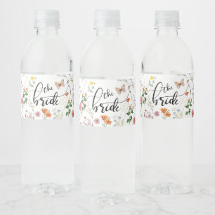 Fleur de mariée Vintage Étiquette de l'eau nuptial