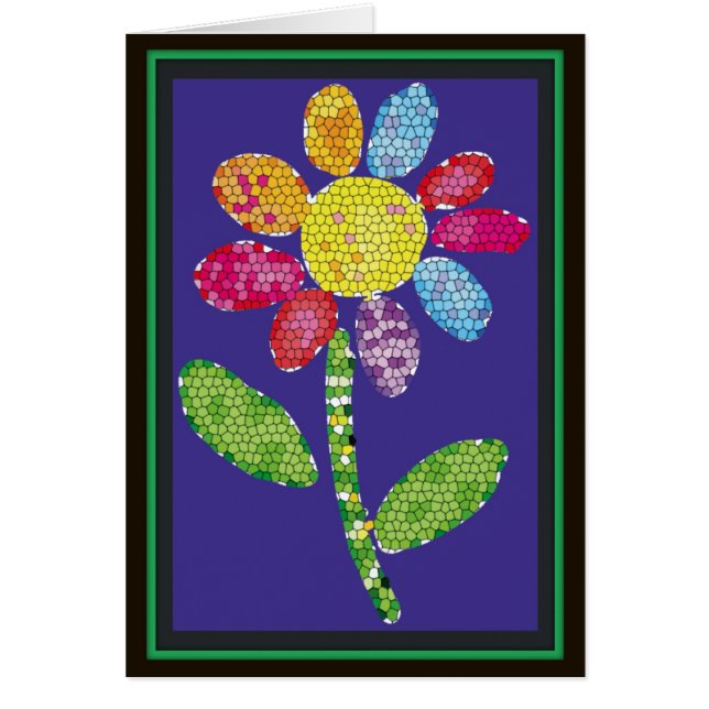 fleur de mosaïque (Devant)