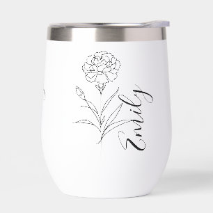 Fleur de naissance de l'oeillet de janvier personn