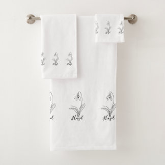 Fleur de naissance personnalisée en janvier