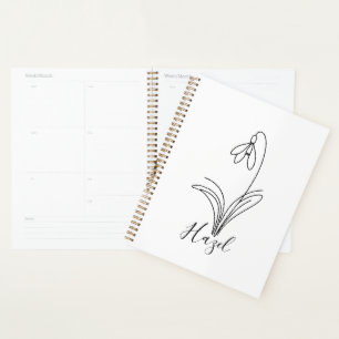 Fleur de naissance personnalisée en janvier