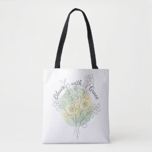 Fleur de naissance personnalisée Sac floral person