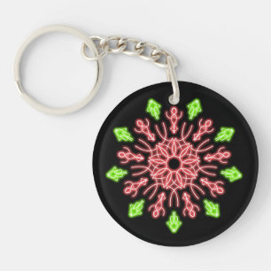 Fleur de néon rouge et vert