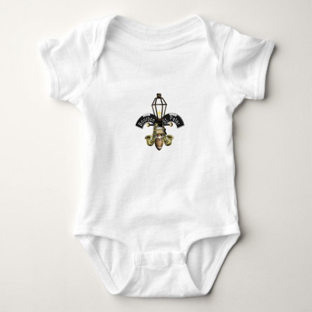 Fleur De New Orleans Baby Strampler (Vorderseite)