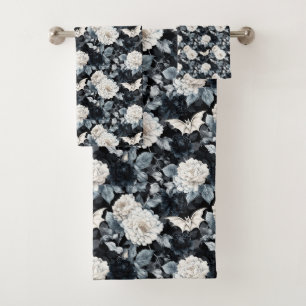 Fleur de Nocturne - Bats & Fleurs en Monochrome