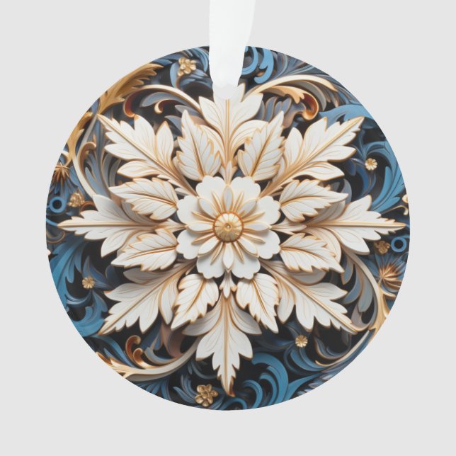 Fleur de Noël 3d (devant)