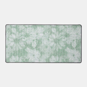 Fleur de Pâquerette Veloutée Vert Menthe 