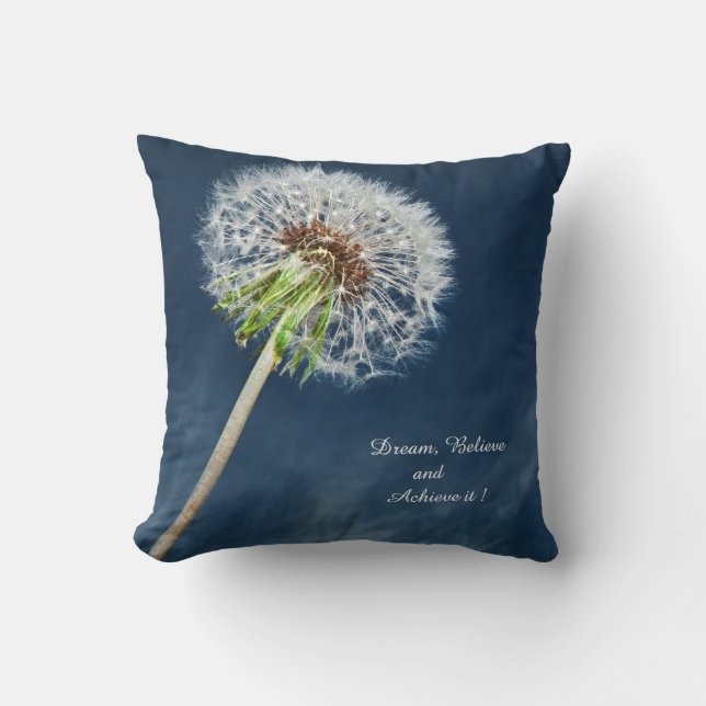 fleur de pissenlit et coussin de motivation (Recto)