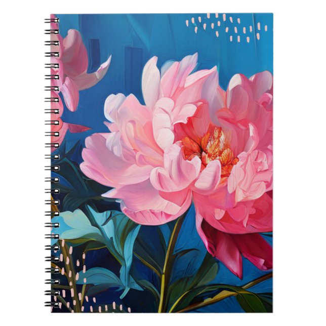 Fleur de Pivoine | Journal de Notes (Devant)