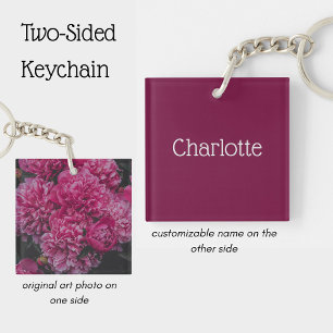 Fleur de pivoine rose personnalisée Élégante
