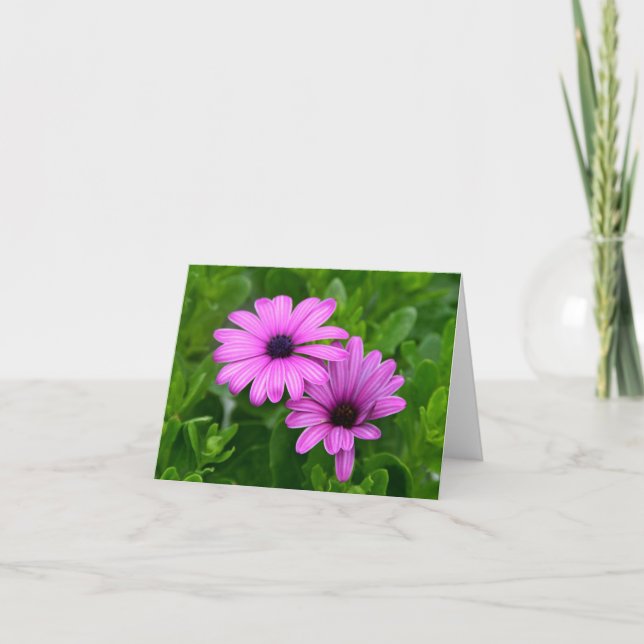 Fleur de pourpre de carte pour notes (Devant)