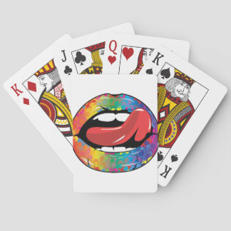 Fleur De Rainbow Licking Lips Spielkarten